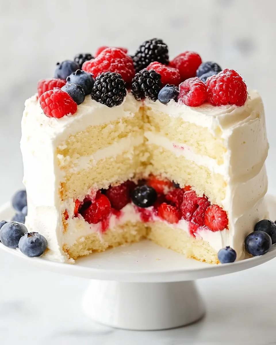 Chantilly Berry Cake