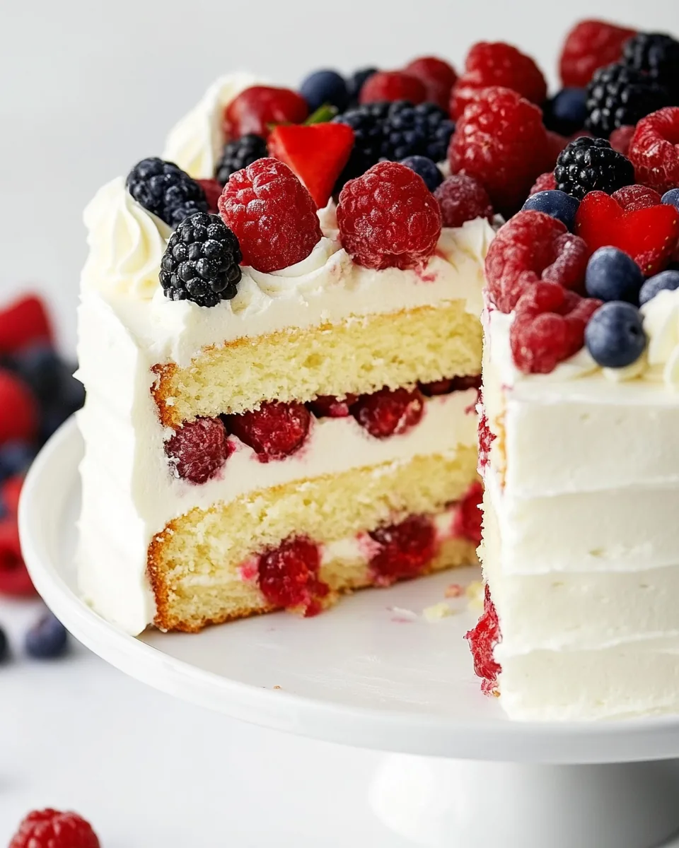 Chantilly Berry Cake