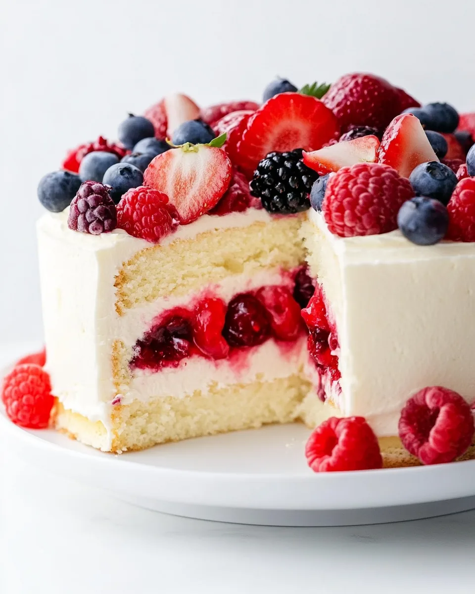 Chantilly Berry Cake