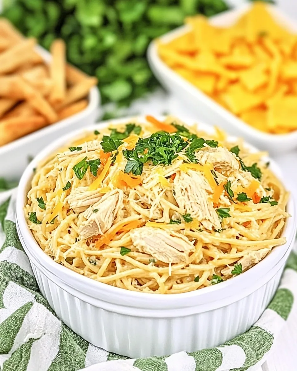 Cheddar Chicken Spaghetti