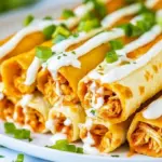 Cheesy Buffalo Chicken Taquitos