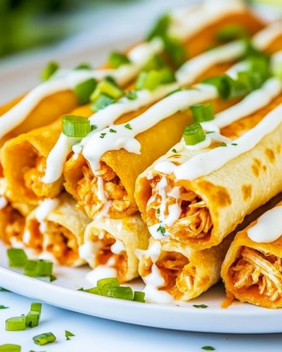 Cheesy Buffalo Chicken Taquitos