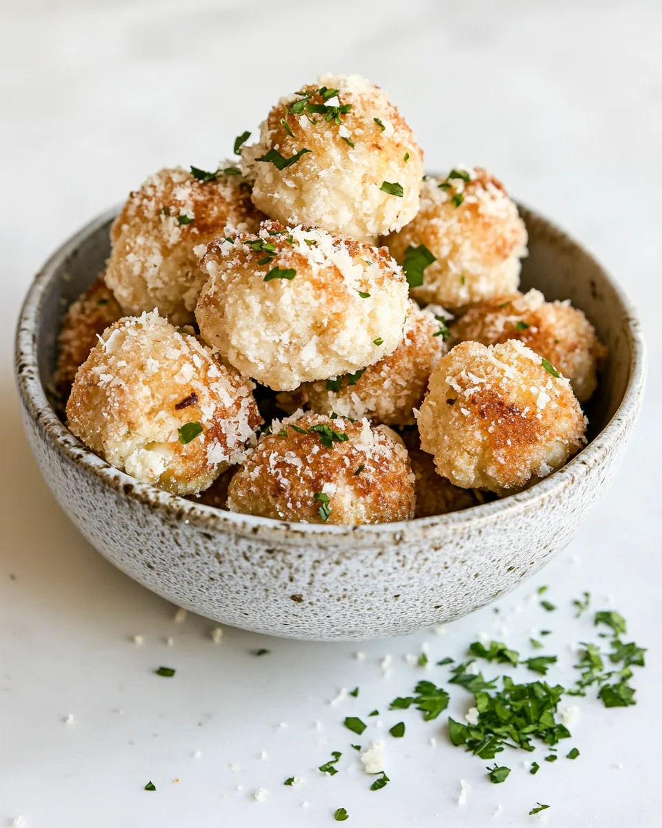 Cheesy Cauliflower Bites