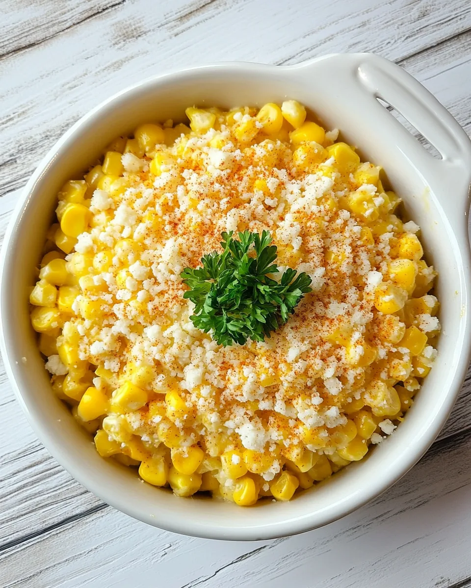 Cheesy Fresh Sweet Corn