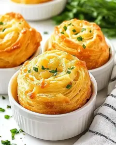 Cheesy Garlic Cruffins