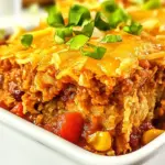 Cheesy Hash Brown Chili Bake