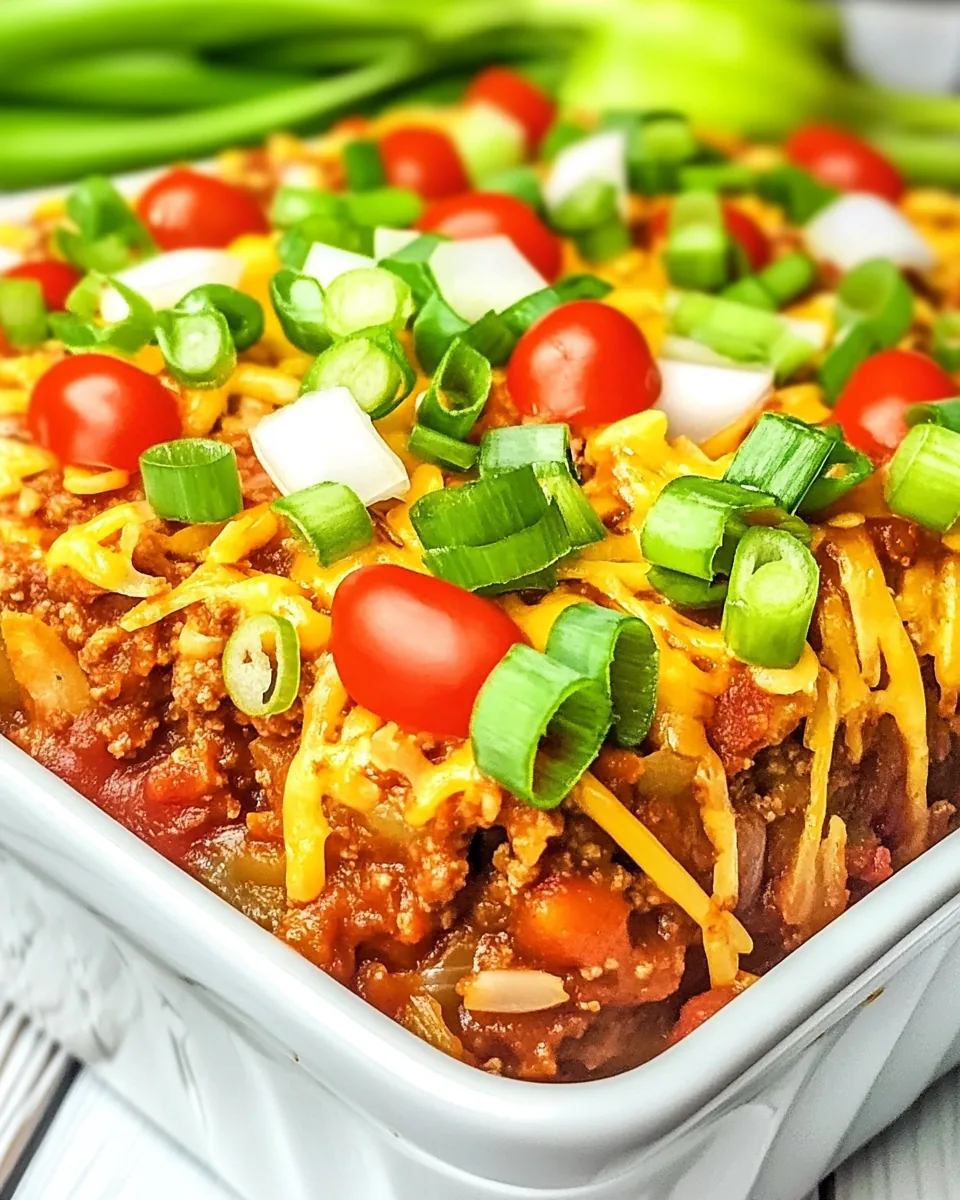 Cheesy Hash Brown Chili Bake