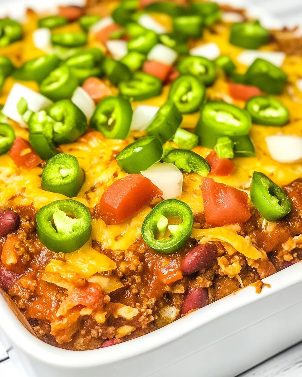 Cheesy Hash Brown Chili Bake