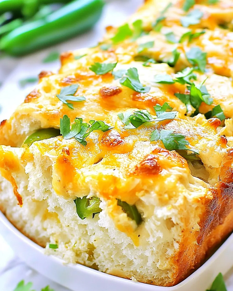 Cheesy Jalapeno Popper Bread