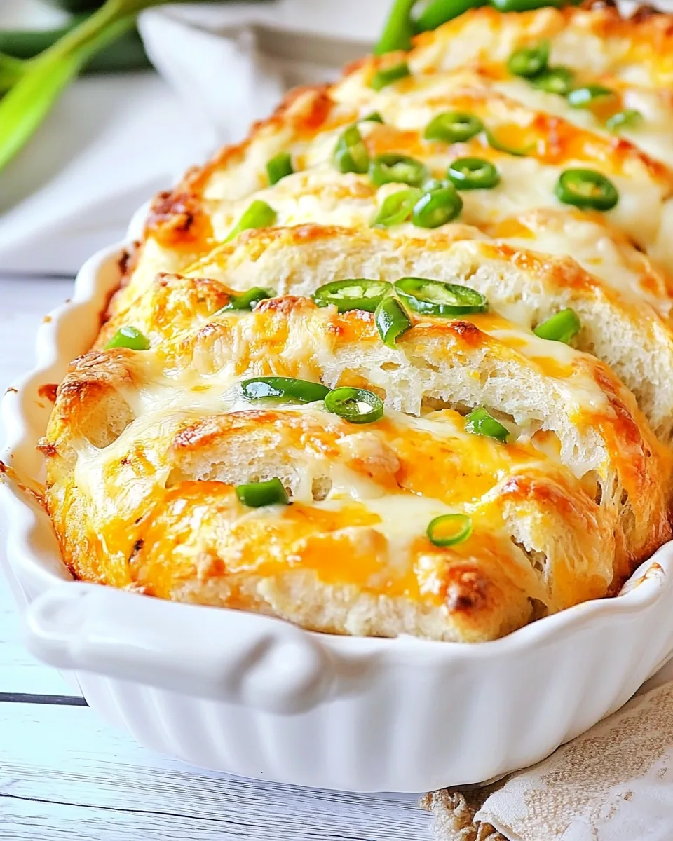 Cheesy Jalapeno Popper Bread