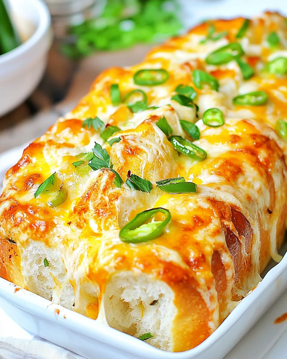 Cheesy Jalapeno Popper Bread