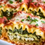 Cheesy Spinach Lasagna Rolls