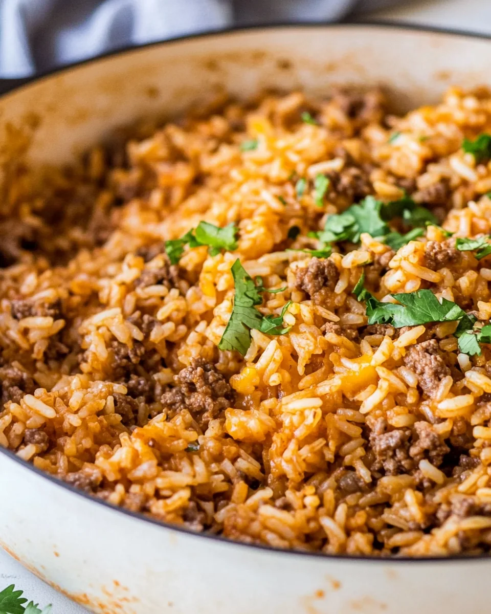 Cheesy Taco Rice Skillet