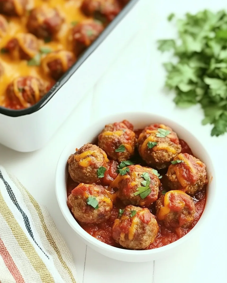 Cheesy Turkey Meatballs