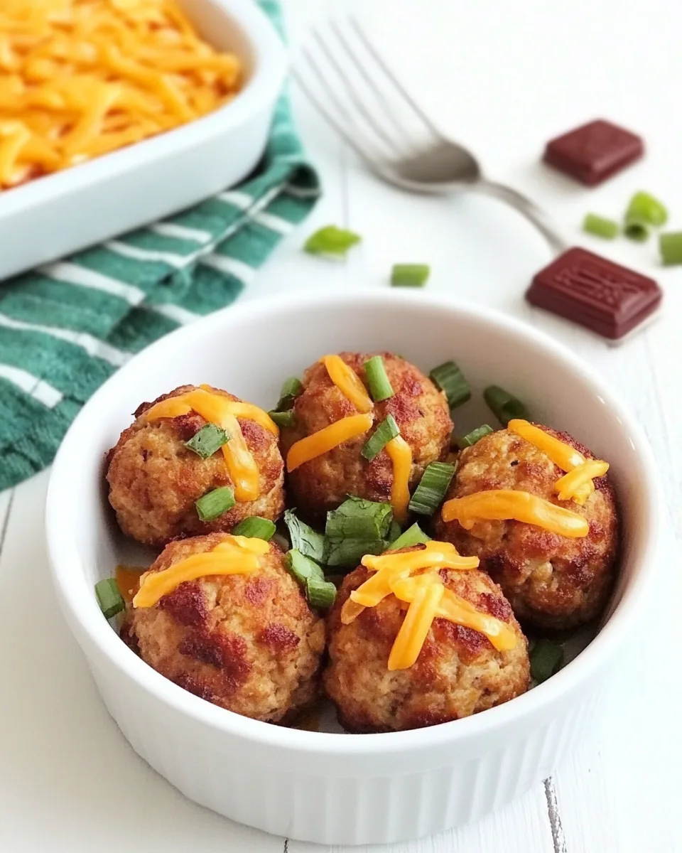 Cheesy Turkey Meatballs