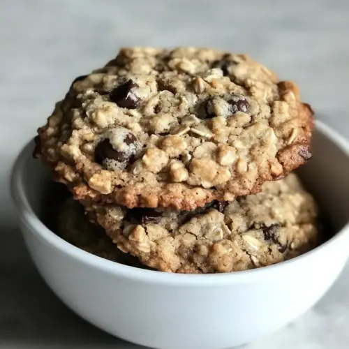 Chewy Chocolate Chip Oatmeal Cookies