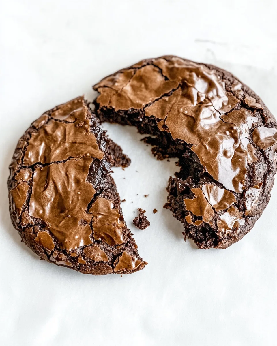 Chewy Gooey Flourless Chocolate Cookies