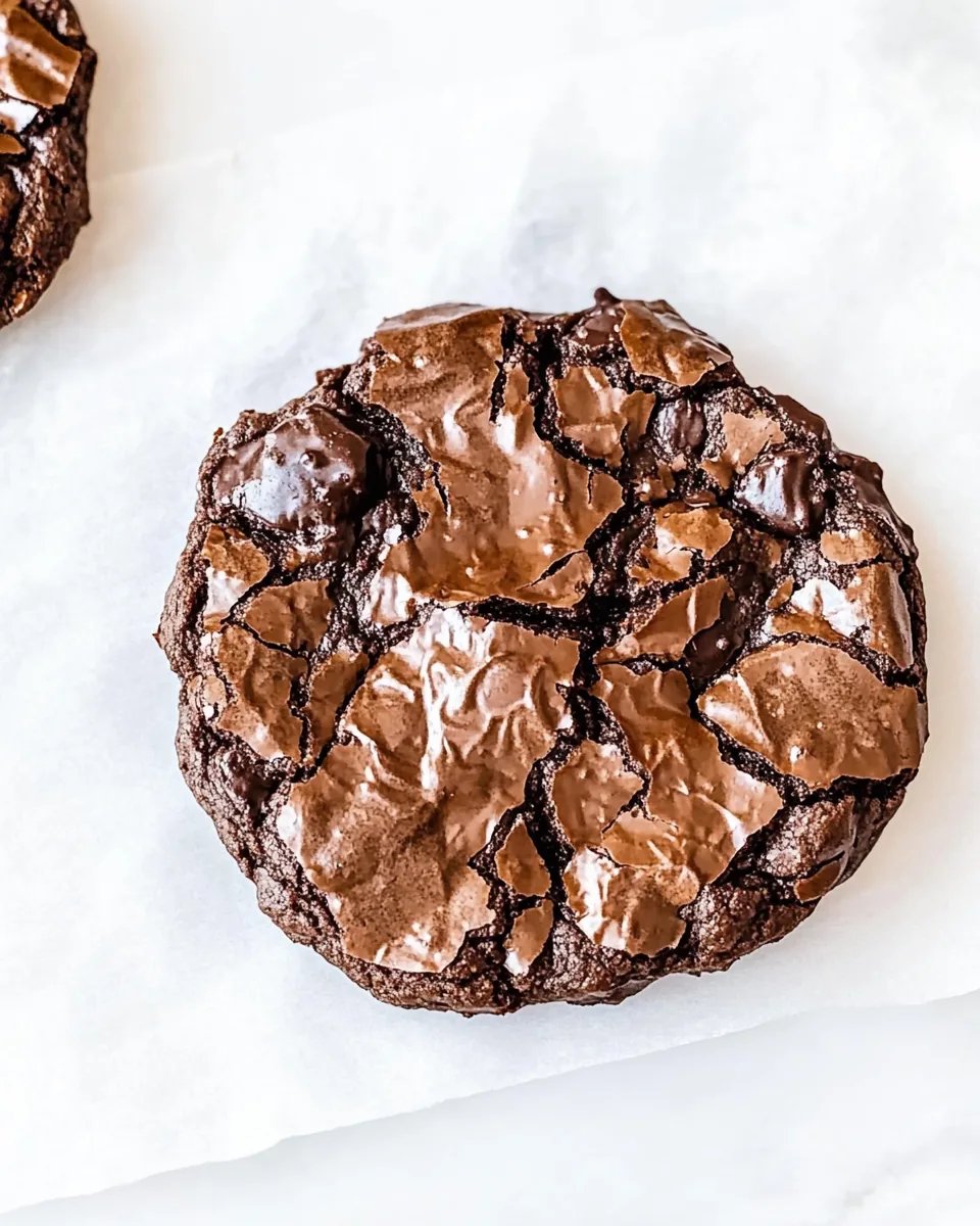 Chewy Gooey Flourless Chocolate Cookies