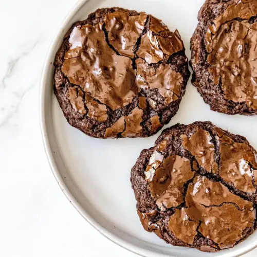 Chewy Gooey Flourless Chocolate Cookies