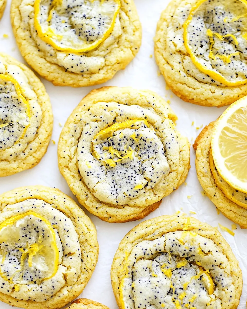 Chewy Lemon Poppy Seed Cookies