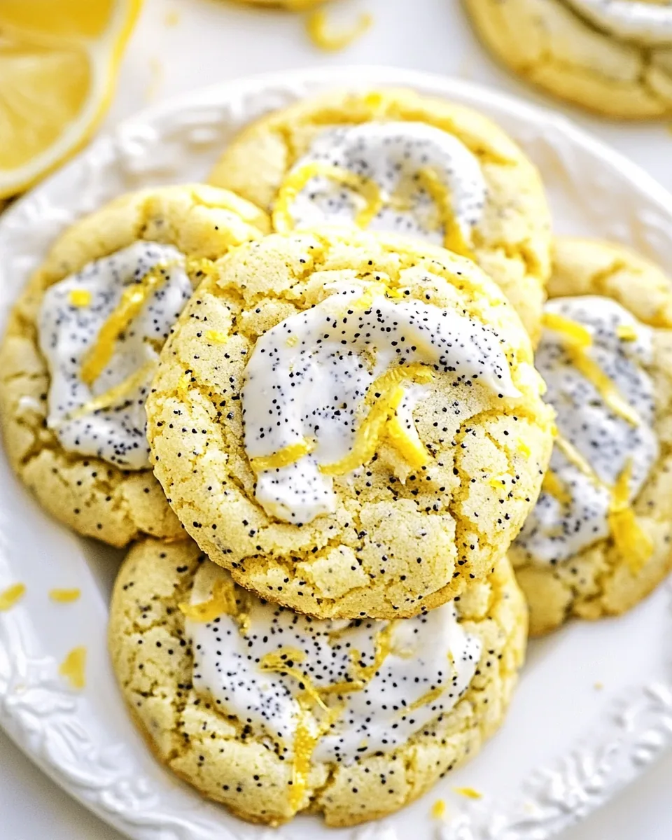 Chewy Lemon Poppy Seed Cookies