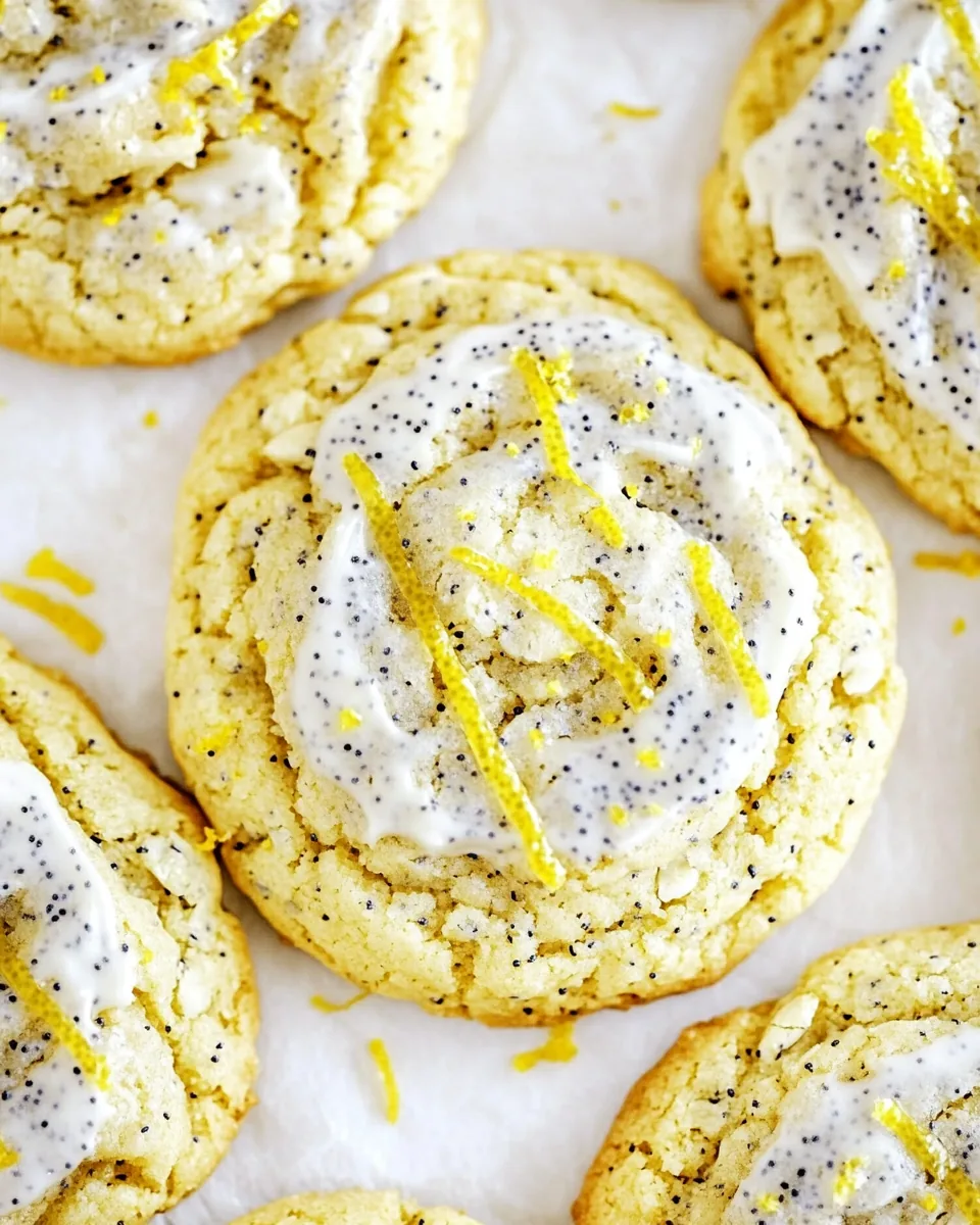 Chewy Lemon Poppy Seed Cookies