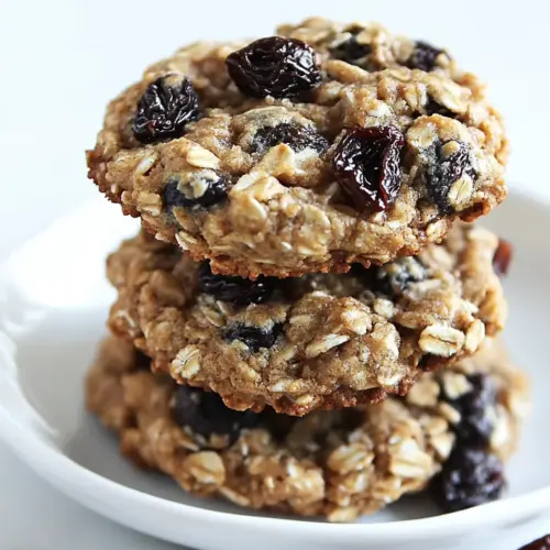 Chewy Oatmeal Raisin Cookies