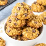Chewy Pumpkin Oatmeal Cookies