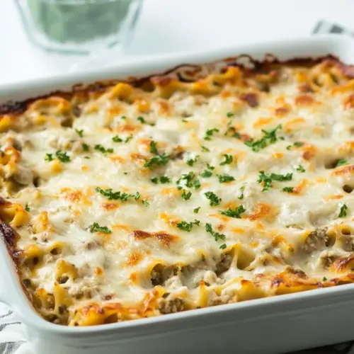 Chicken Alfredo Lasagna Casserole