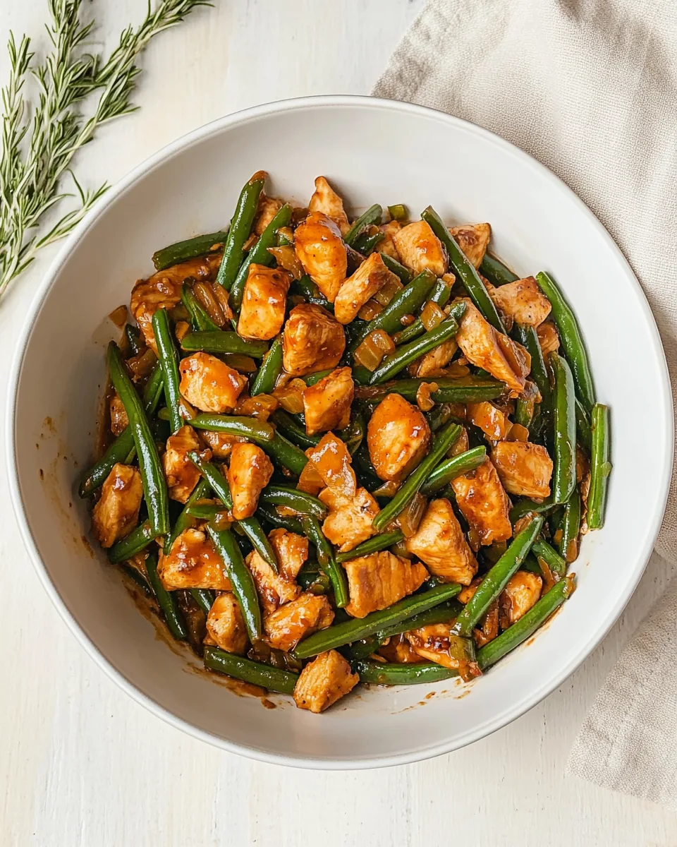 Chicken And Green Bean Stir Fry