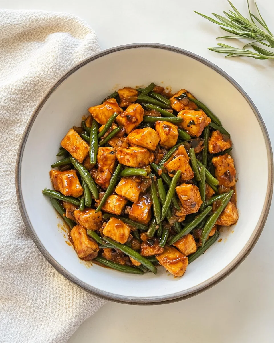 Chicken And Green Bean Stir Fry