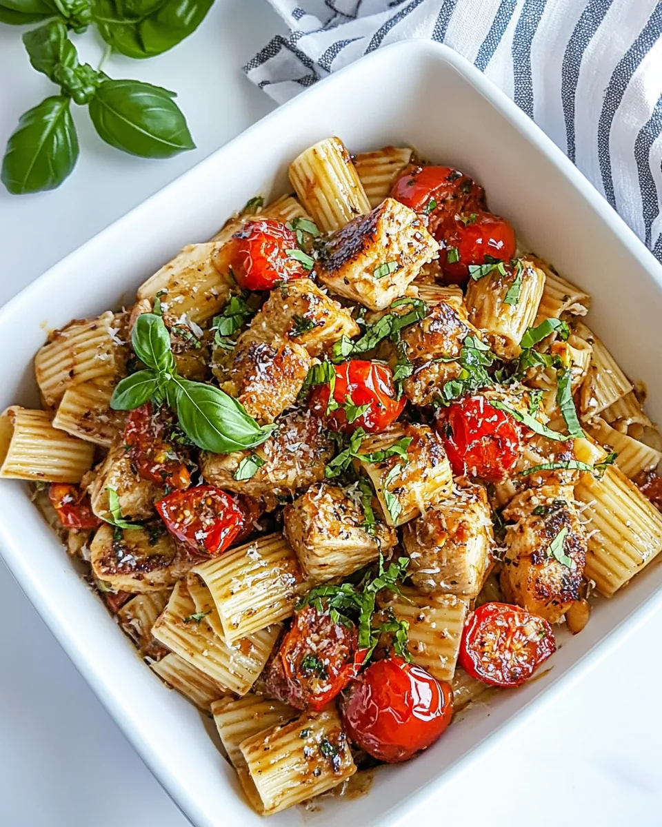 Chicken Basil Tomato Pasta