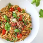 Chicken Basil Tomato Pasta