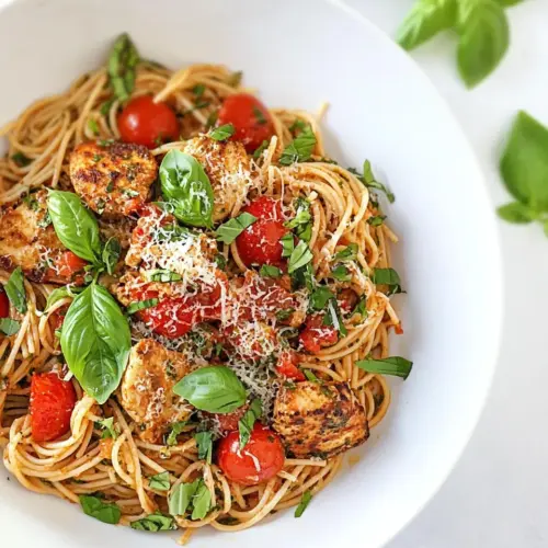 Chicken Basil Tomato Pasta