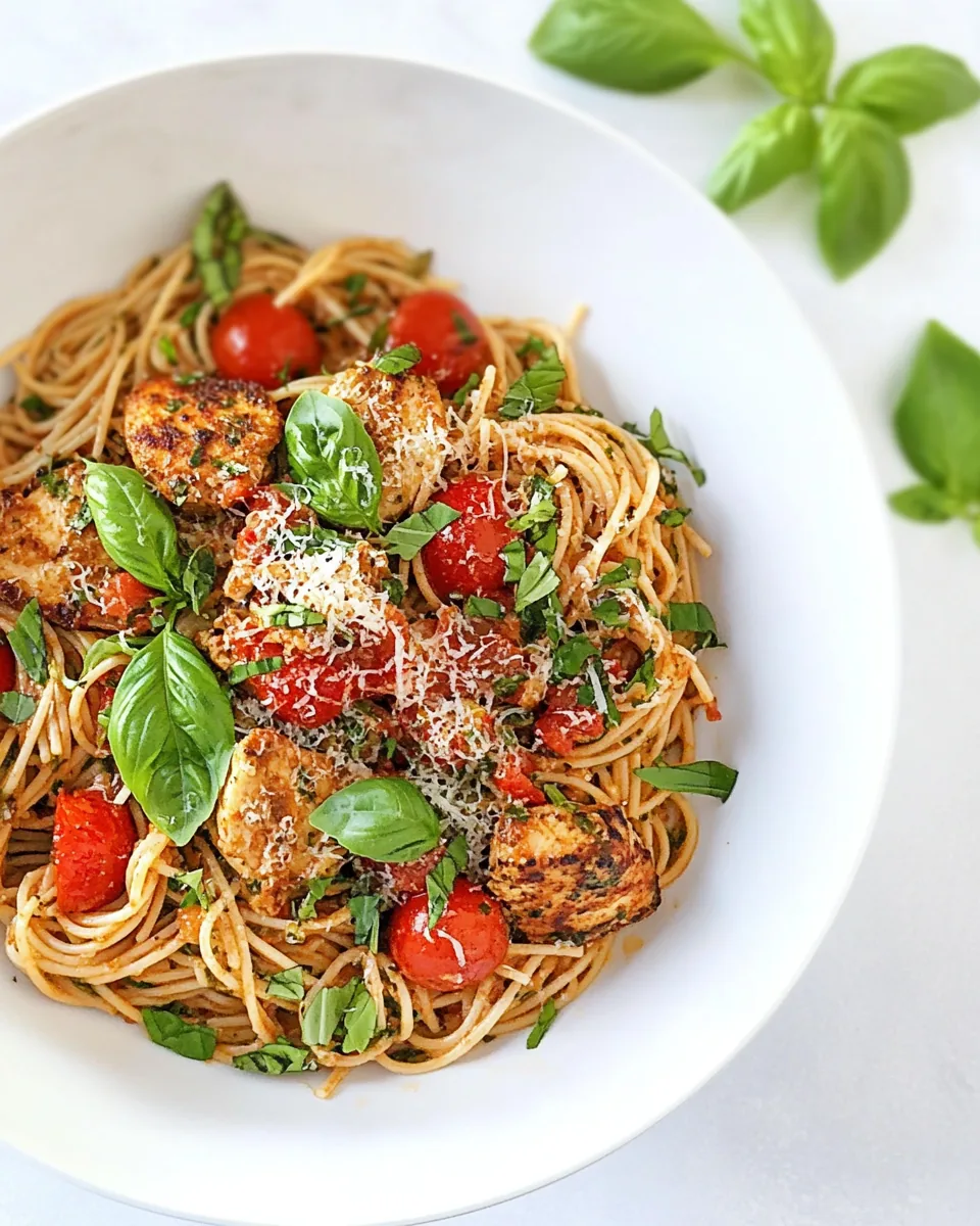Chicken Basil Tomato Pasta