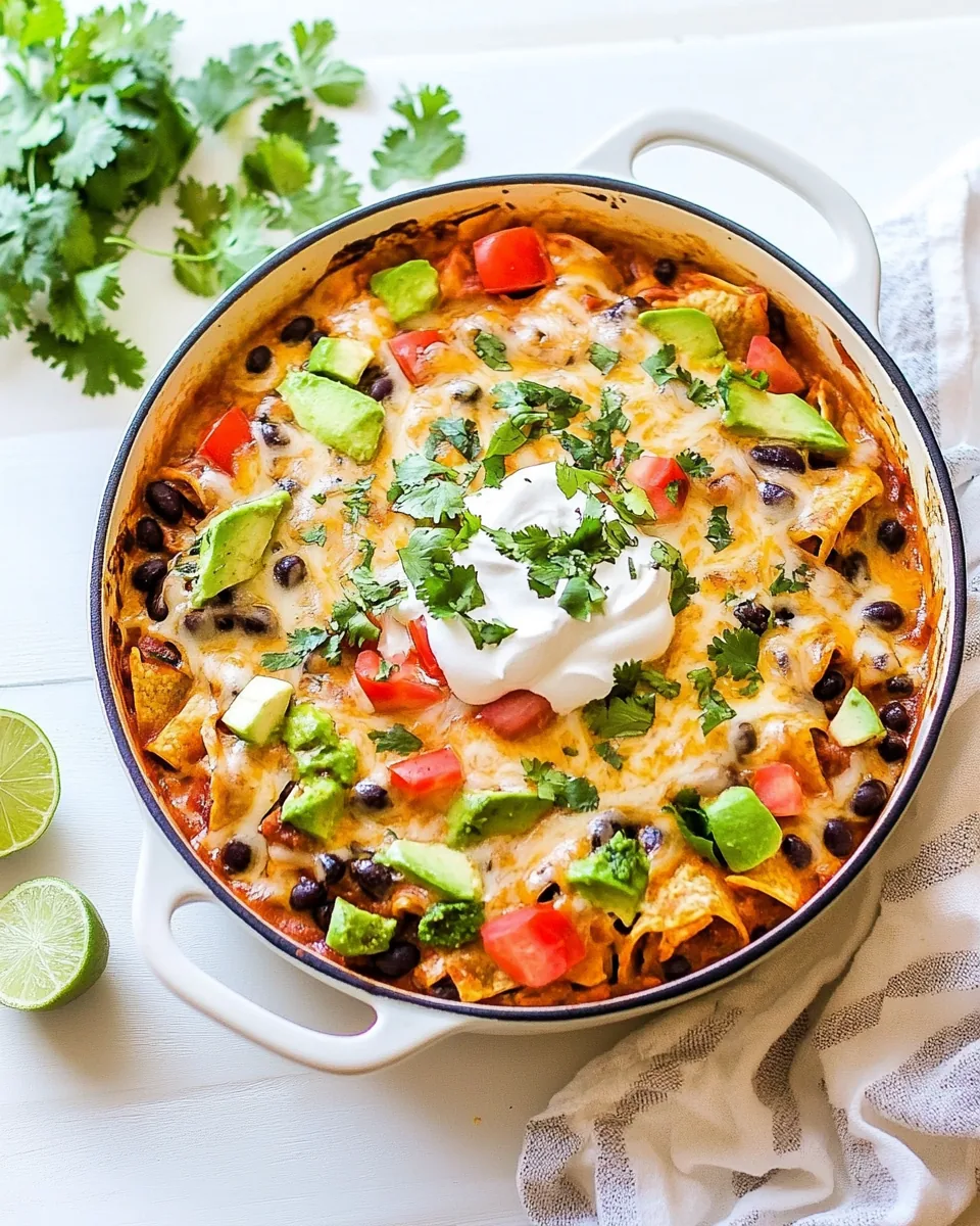 Chicken Black Bean Enchilada Skillet
