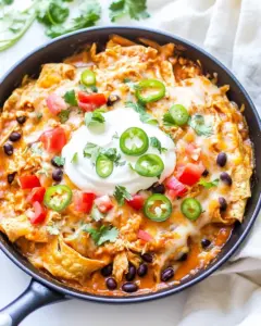 Chicken Black Bean Enchilada Skillet