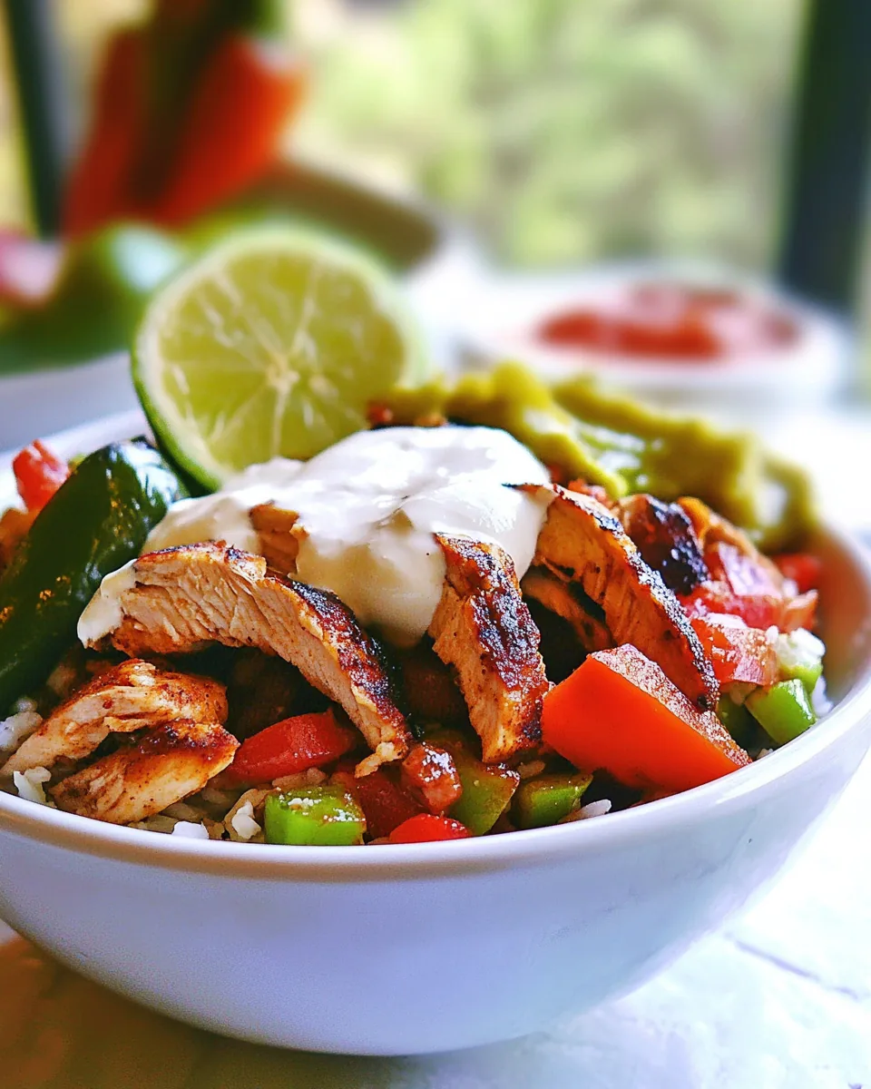 Chicken Fajita Bowls
