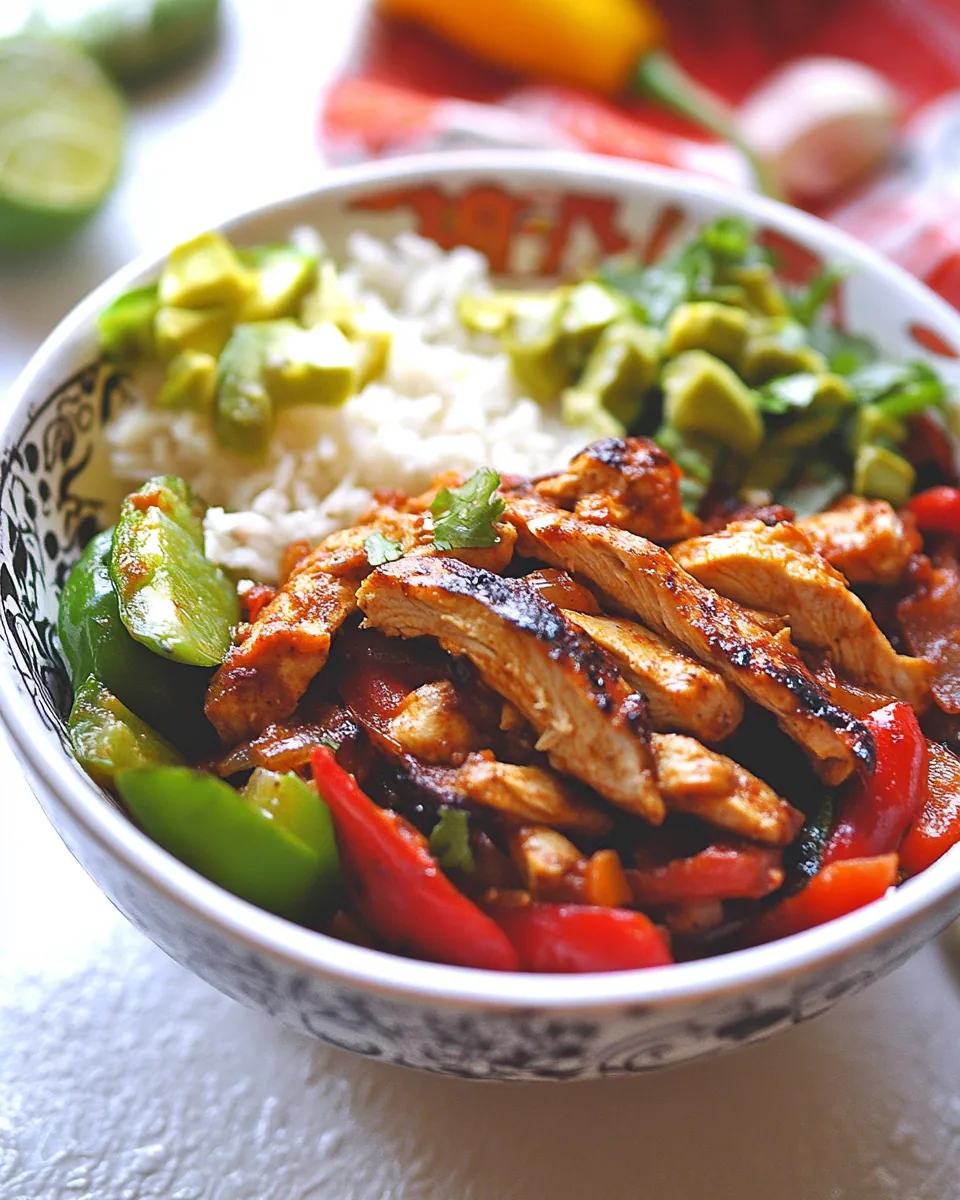 Chicken Fajita Bowls