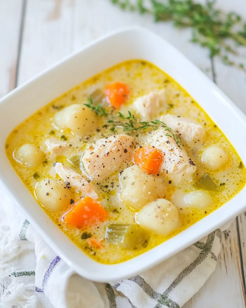 Chicken Gnocchi Soup