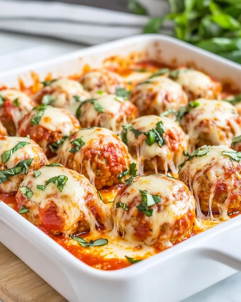 Chicken Parmesan Meatballs