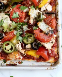 Chicken Pizza Sheet Pan Dinner