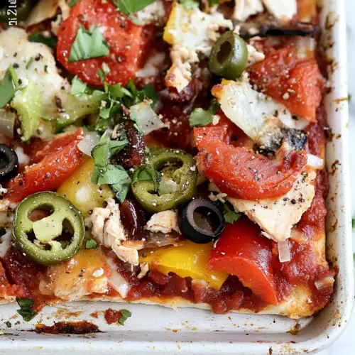 Chicken Pizza Sheet Pan Dinner