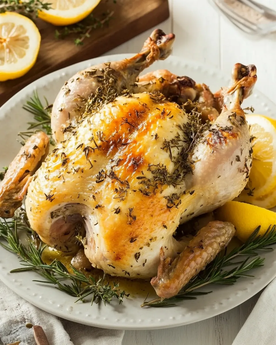 Chicken Roast with Lemon Rosemary