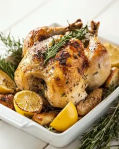 Chicken Roast with Lemon Rosemary