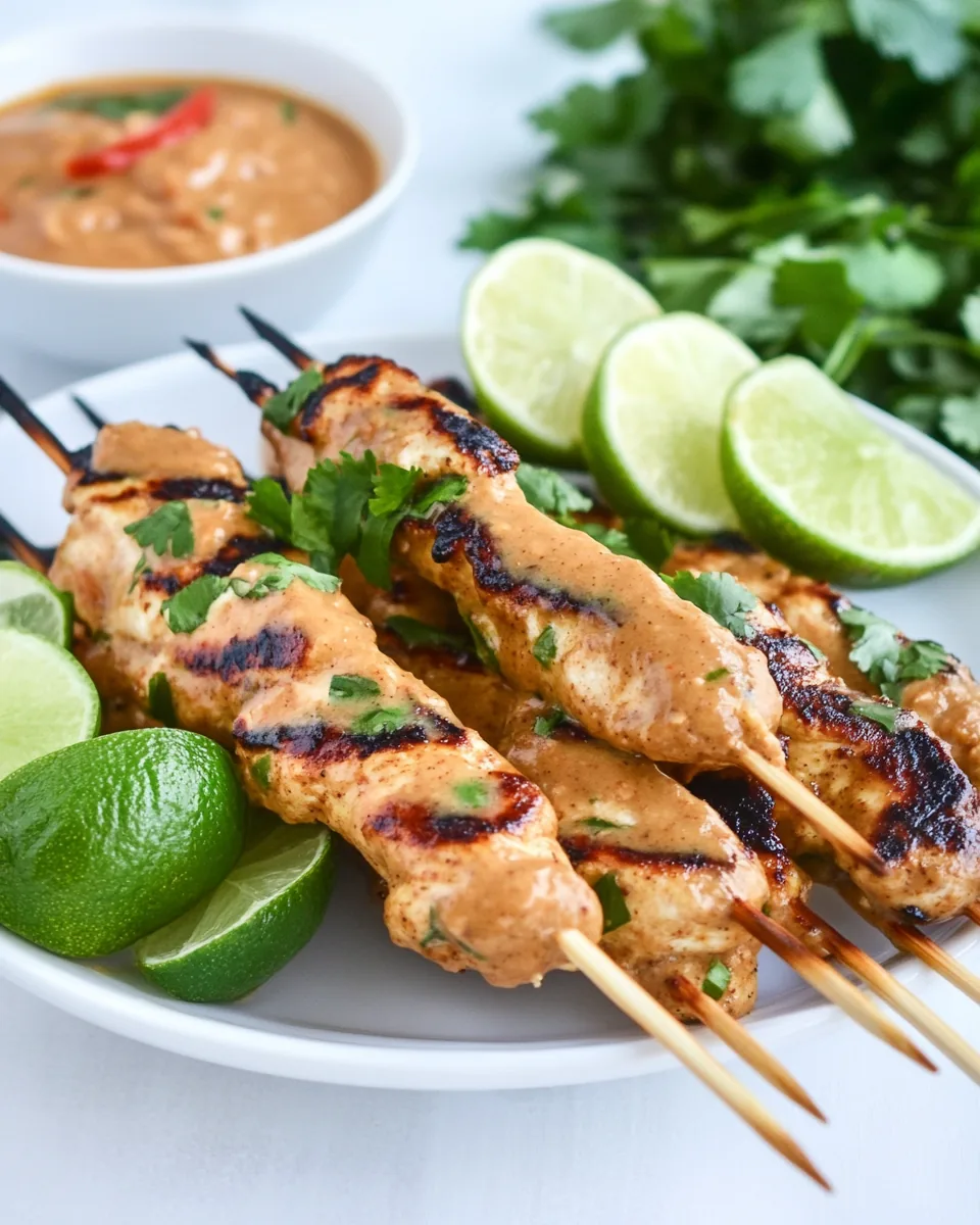 Chicken Satay with Peanut Sauce