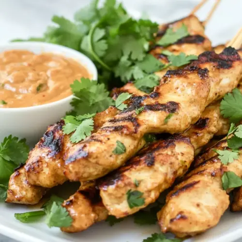 Chicken Satay with Peanut Sauce