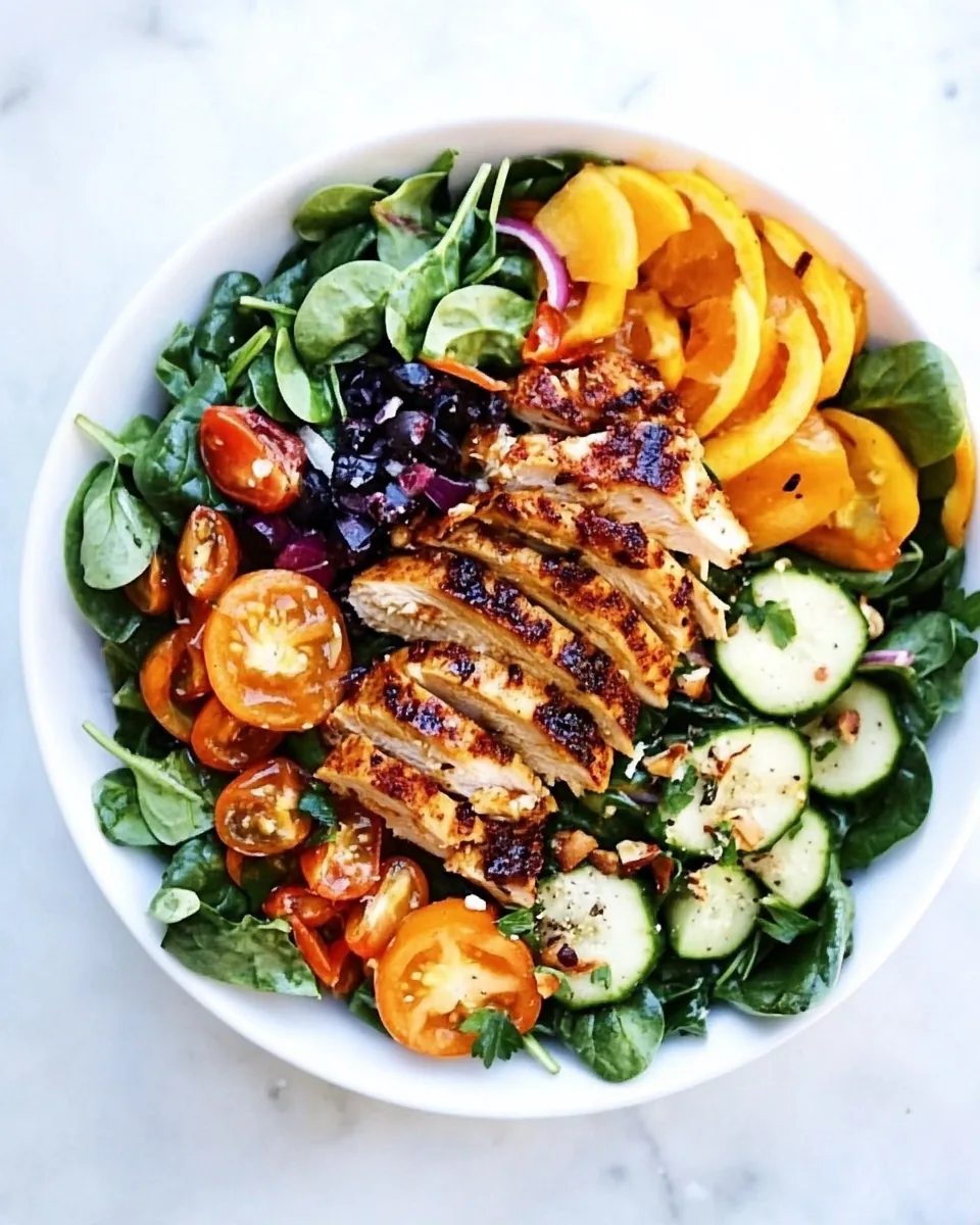 Chicken Spinach Salad