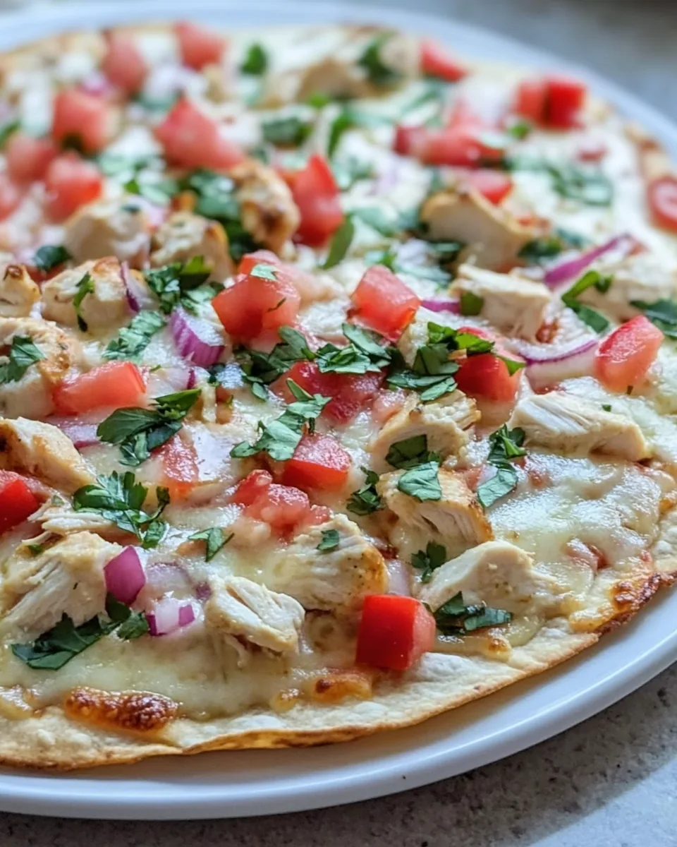 Chicken Tortilla Pizza
