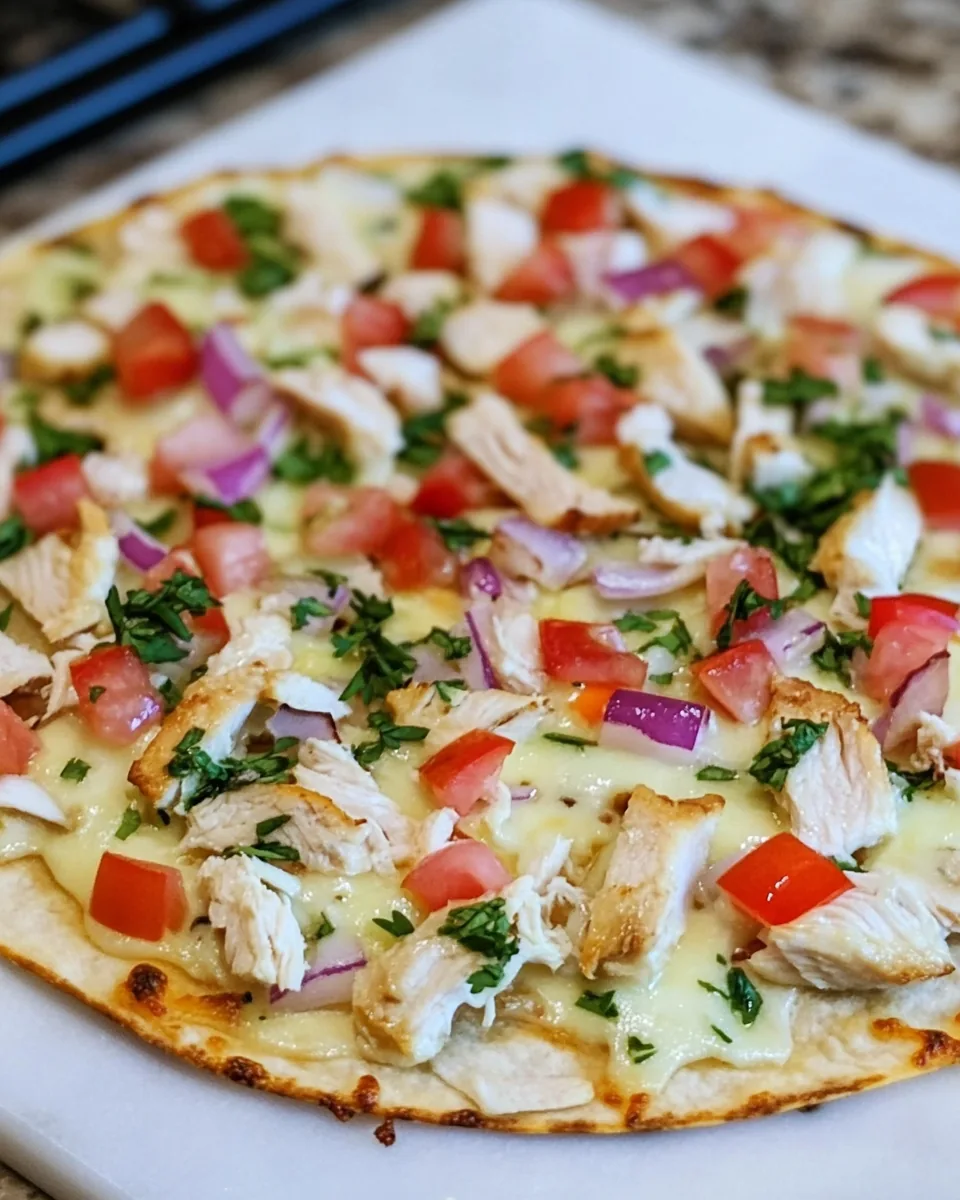 Chicken Tortilla Pizza